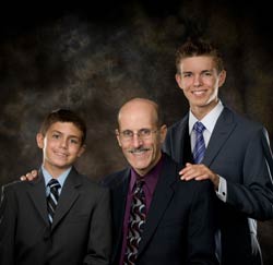Pastor Doug, Stephen, and Nathan